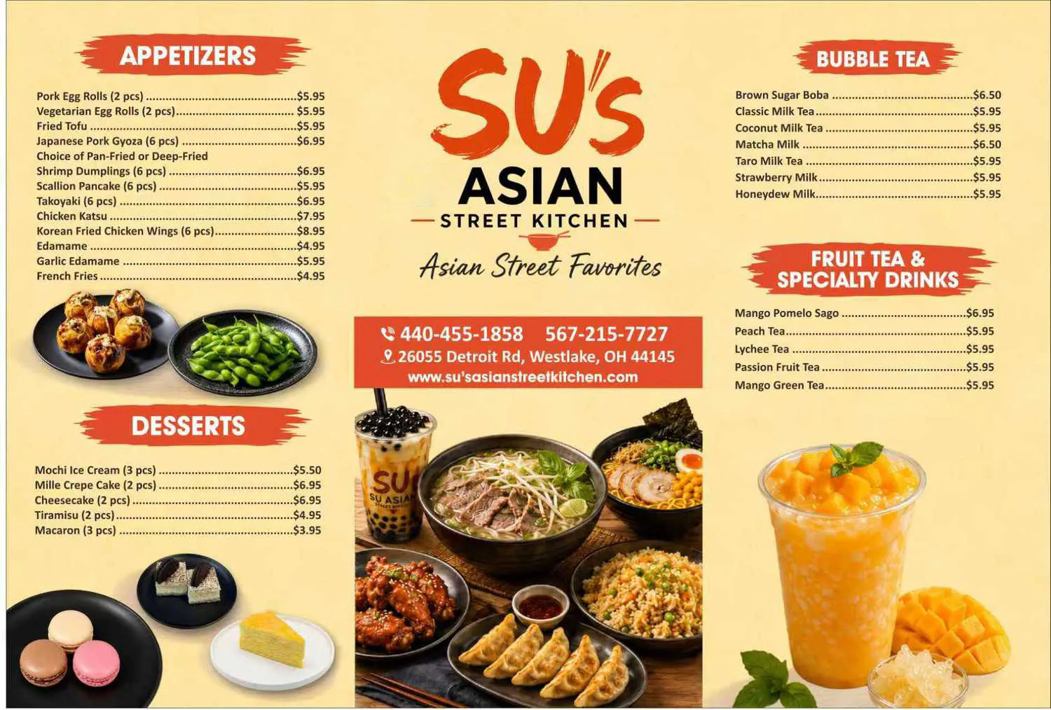 Restaurant menu 2, detailed description provided below